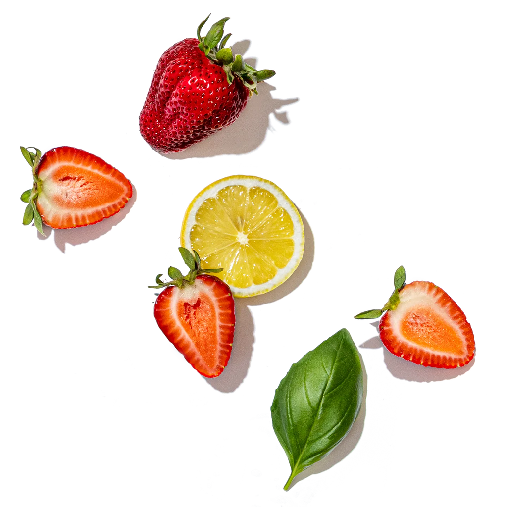 Strawberry Basil Probiotic Lemonade